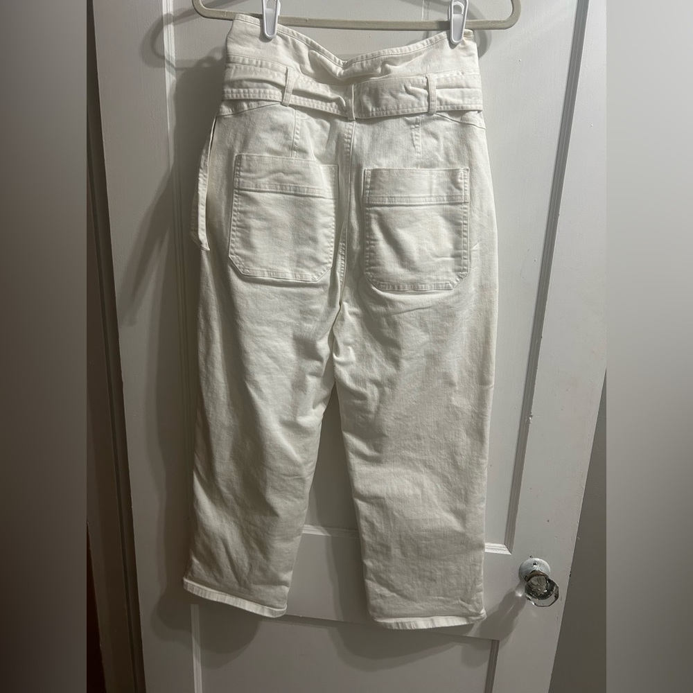 Marissa Webb White Trousers with Belt Detail - Picture 2 of 6